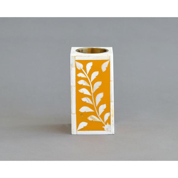 Jamila Rectangular Medkhan - Bone Inlay