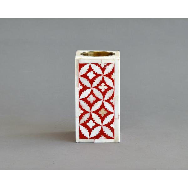Ines Rectangular Medkhan - Bone Inlay