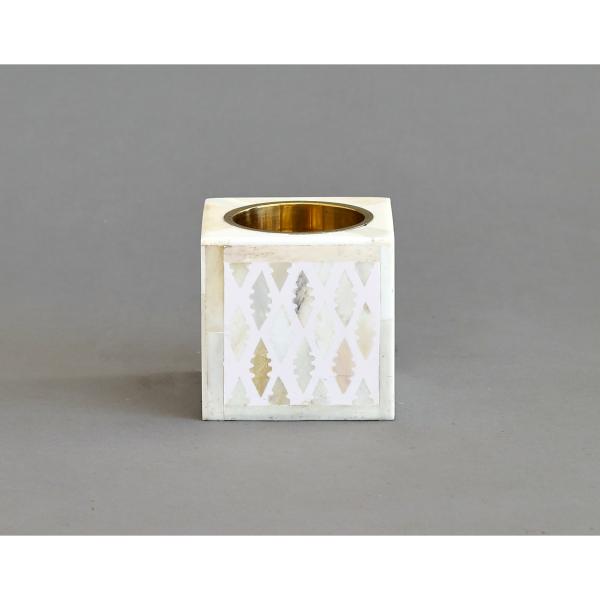 Jawad Square Medkhan - Bone Inlay