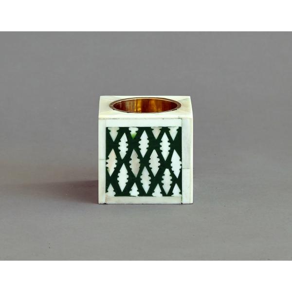 Jawad Square Medkhan - Bone Inlay