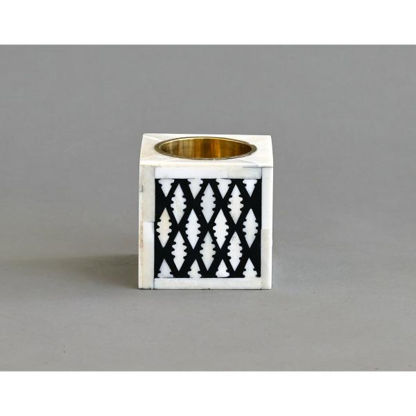 Jawad Square Medkhan - Bone Inlay