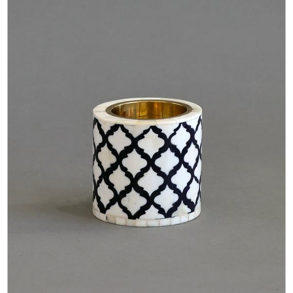 Nour Round Medkhan - Bone Inlay