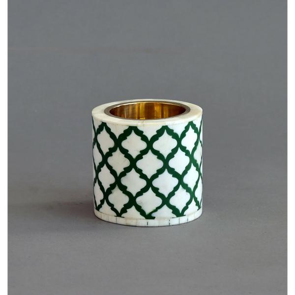 Nour Round Medkhan - Bone Inlay