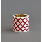 Nour Round Medkhan - Bone Inlay
