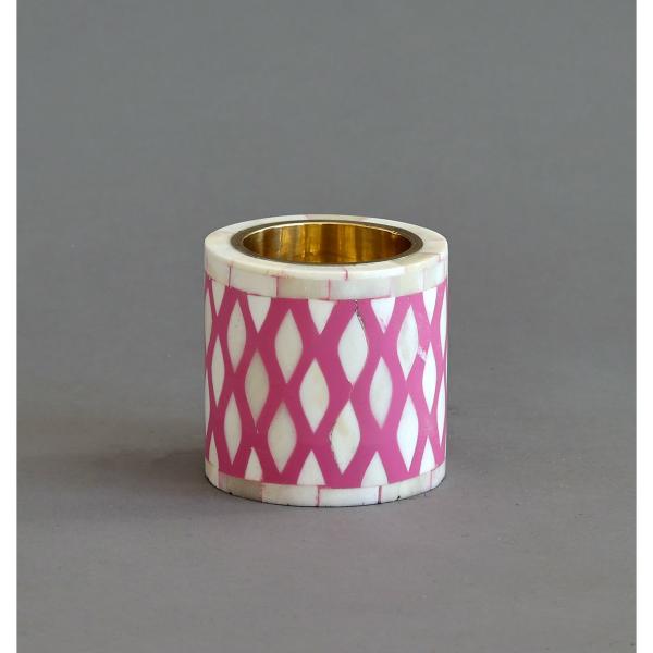 Rabi Round Medkhan - Bone Inlay