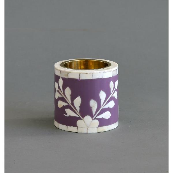 Jamila Round Medkhan - Bone Inlay