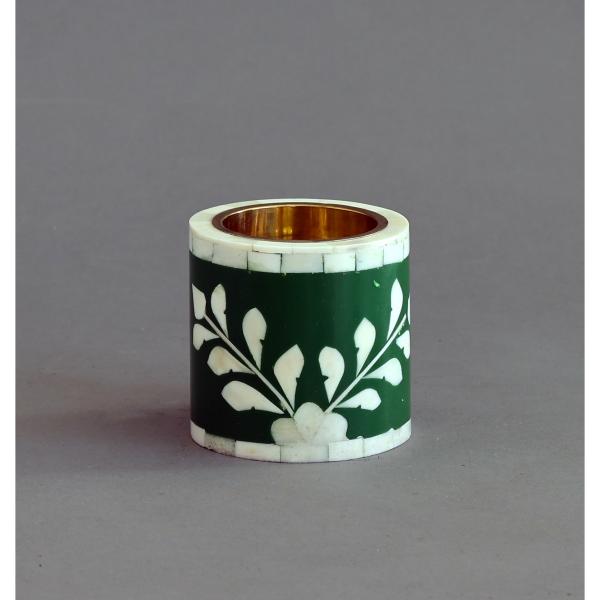 Jamila Round Medkhan - Bone Inlay
