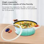 10L Multifunctional Enamel Micro Pressure Cooker Soup Pot and Stew Pot