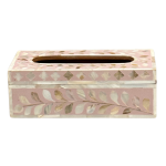 Jamila Tissue Box - Purple Mother of Pearl Inlay