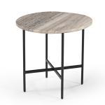 Ava Side Table - Brown Marble