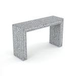 Jade Console Table - Grey Bone Inlay