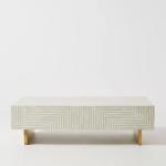 Lipari Coffee Table - Grey Bone Inlay