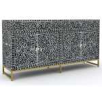 Jade Sideboard Buffet - Black Mother of Pearl Inlay