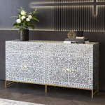 Jade Sideboard Buffet - Grey Mother of Pearl Inlay