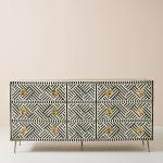 Ameerah Chest of Drawers - Black & White Bone Inlay
