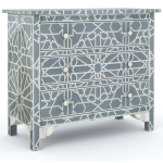 Cyrus Chest of Drawers - Grey Bone Inlay
