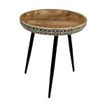 Versa Side Table - Set of 3 Blue Bone Inlay