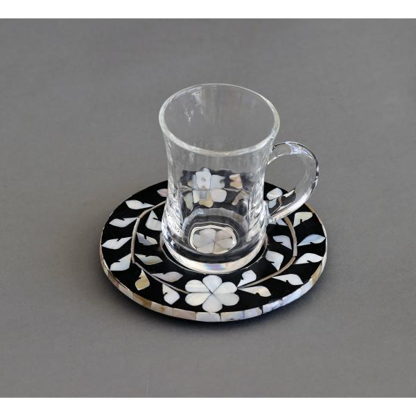 Jamila Drink Coaster - Multicolor Mother of Pearl
