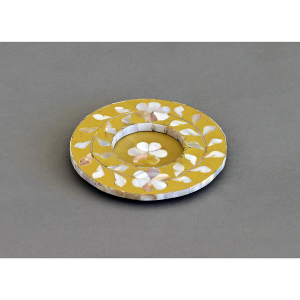 Jamila Drink Coaster - Multicolor Mother of Pearl