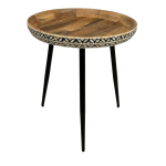 Versa Side Table - Set of 3 Blue Bone Inlay