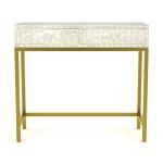 Vaan Mini Dresser Console - Cream Bone Inlay