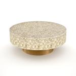 Vaan Coffee Table - Beige Bone Inlay