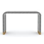 Saphed Console Table - Black & White Bone Inlay