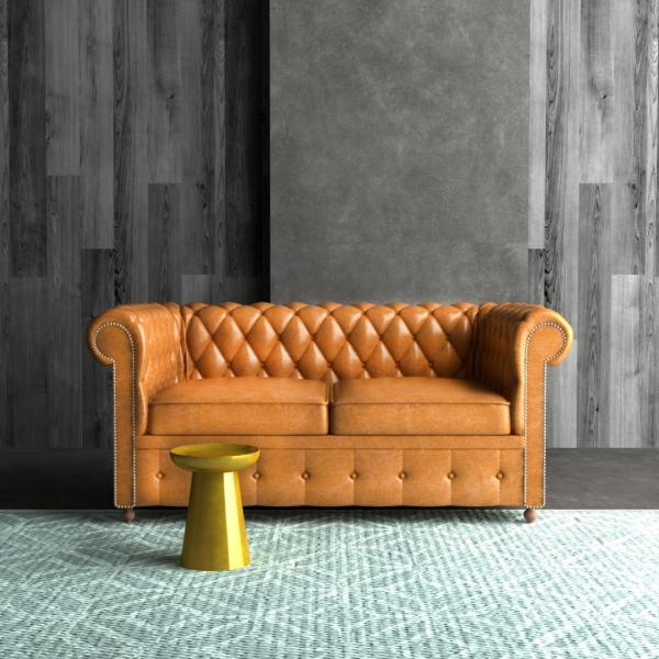 Alif 2 Seater Sofa - Dark Brown Buffalo Leather