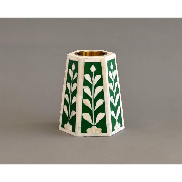 Jamila Hexagonal Medkhan - Bone Inlay