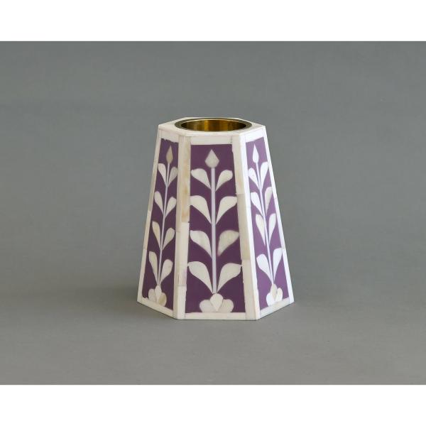Jamila Hexagonal Medkhan - Bone Inlay