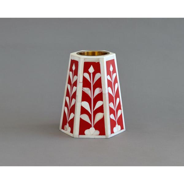 Jamila Hexagonal Medkhan - Bone Inlay
