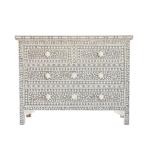 Jade Chest of Drawers - Grey Bone Inlay