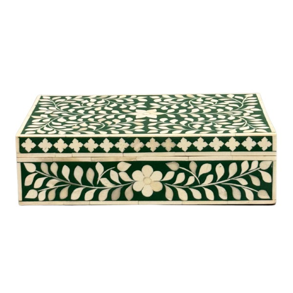 Jamila Box - Green Bone Inlay