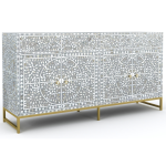 Jade Sideboard Buffet - Grey Mother of Pearl Inlay
