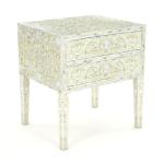 Iris Side Drawer - Cream Mother of Pearl Inlay