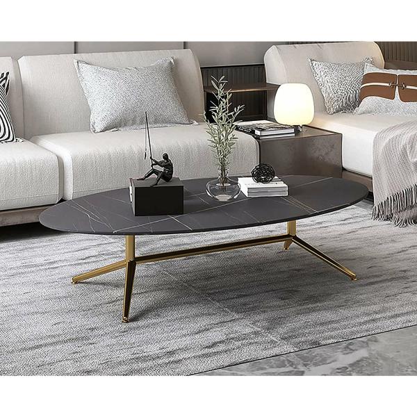 Split Coffee Table - Black Marble