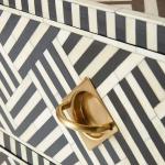 Ameerah Chest of Drawers - Black & White Bone Inlay
