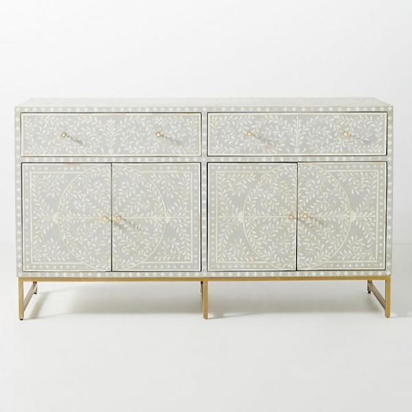 Jade Sideboard Buffet - Grey Bone Inlay