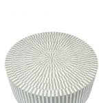 Manzil Coffee Table - Grey Bone Inlay