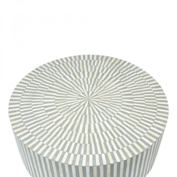 Manzil Coffee Table - Grey Bone Inlay