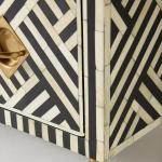 Ameerah Chest of Drawers - Black & White Bone Inlay