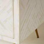 Ameerah TV Unit Cabinet - White Bone Inlay