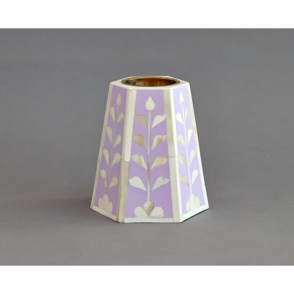 Jamila Hexagonal Medkhan - Bone Inlay