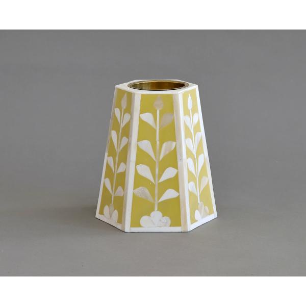 Jamila Hexagonal Medkhan - Bone Inlay