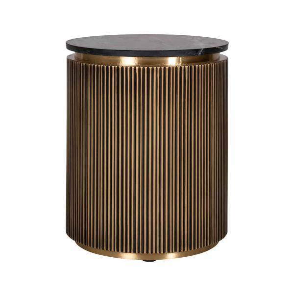Vihaan Side Table - Brass Clad