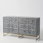 Jade Sideboard Buffet - Black Bone Inlay