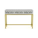 Elnaz Dresser Console - Black Bone Inlay