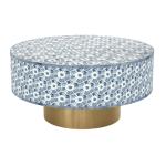Naveli Coffee Table - Blue Bone Inlay