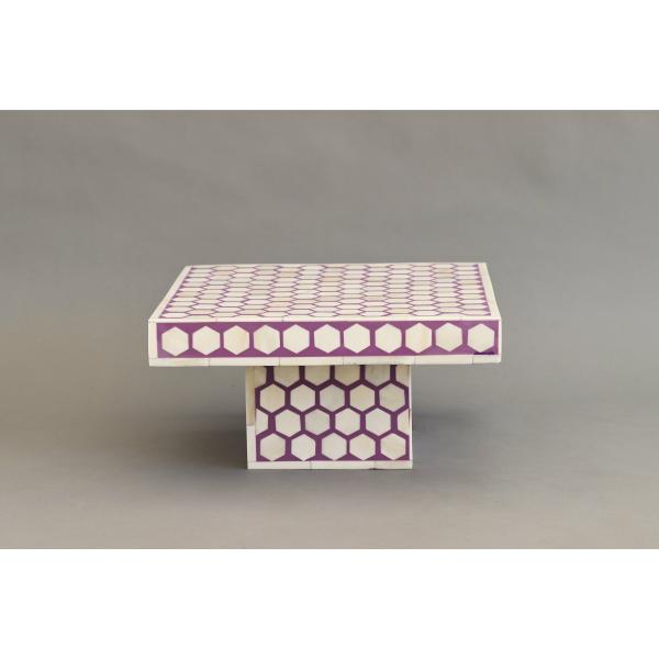 Malik Cake Stand - Purple Bone Inlay
