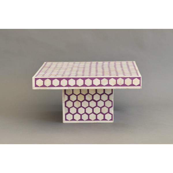 Malik Cake Stand - Purple Bone Inlay